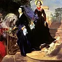 BRYULLOV Karl – Portrait of sisters Shishmareva, 900 Classic russian paintings