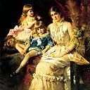 MAKOVSKY Constantine – Family portrait, 900 Classic russian paintings