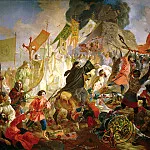 BRYULLOV Carl – The Siege of Pskov, the Polish King Stephen Bathory in 1581, 900 Classic russian paintings