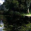 Polenov Vasily – overgrown pond, 900 Classic russian paintings