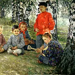 Bogdanov-Belsky Nikolai – Virtuoso, 900 Classic russian paintings