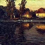 DUBOVSKAYA Nikolay – Evening in Ukraine, 900 Classic russian paintings