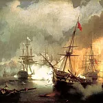 Ivan Aivazovsky – Sea battle at Navarino on October 2, 1827, 900 Classic russian paintings