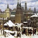 Vasnetsov Apollinaris – Saints stone bridge. Moscow end of the XVII century, 900 Classic russian paintings