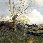 Isaak Levitan – Savvinskaya settlement near Zvenigorod, 900 Classic russian paintings