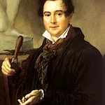 Tropinin Vasily – Portrait of the sculptor Ivan Vitali. 1839, 900 Classic russian paintings