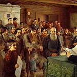 Bogdanov-Belsky Nikolai – Sunday reading in rural schools, 900 Classic russian paintings