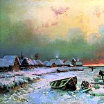 Klever Julius – Village on the island Nargen, 900 Classic russian paintings