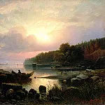 Ginet Alexander – Finnish landscape, 900 Classic russian paintings