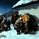 Trutovsky Constantine – Christmas Eve in Little, 900 Classic russian paintings