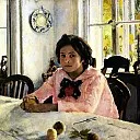 Valentin Serov – Girl with Peaches, 900 Classic russian paintings