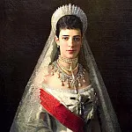 Kramskoy Ivan – Portrait of Empress Maria Feodorovna, 900 Classic russian paintings