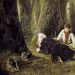 Perov Vasily – Fowler, 900 Classic russian paintings