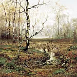 VOLKOV Yefim – In the woods. In spring, 900 Classic russian paintings