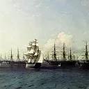 Ivan Aivazovsky – The Black Sea Fleet in Feodosiya, 900 Classic russian paintings