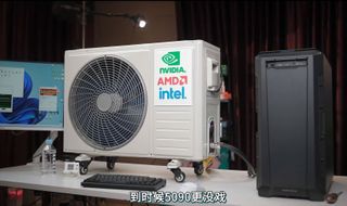 PC cooled by 12,000 BTU air conditioner