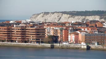 Sestao - Bizkaia-Brücke und Ría de Bilbao