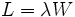 \; L=\lambda W \;\,