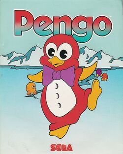 Box artwork for Pengo.