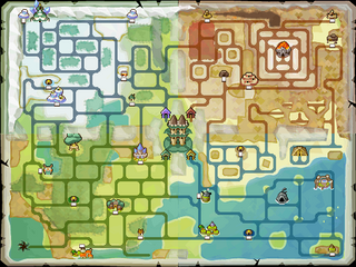 Hyrule map from Spirit Tracks