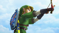 Link using the Slingshot from the E3 2010 trailer of Skyward Sword