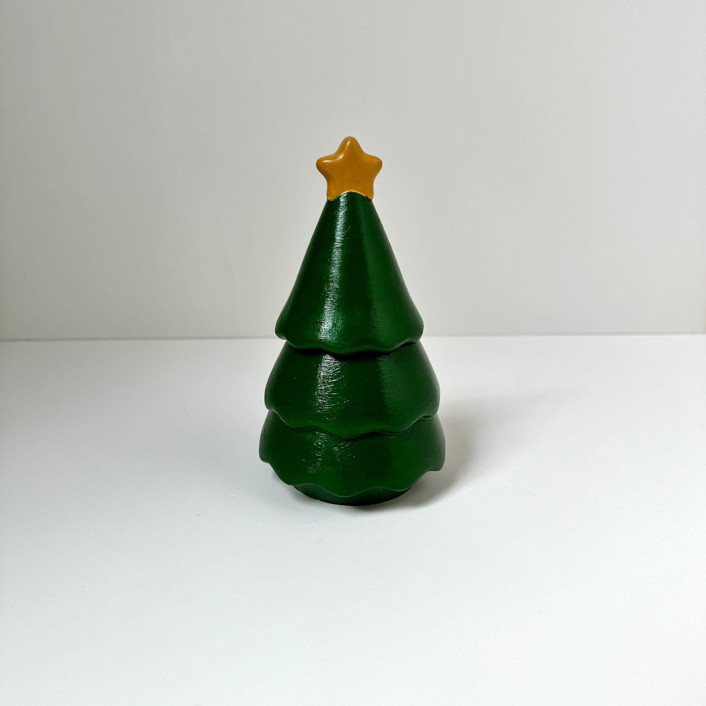 Green Christmas Tree Jar Candle by Over By The Moon