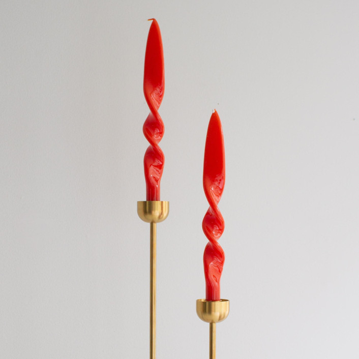 Taper Candle Set (CORAL) by the parmatile shop