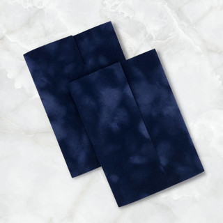 Navy Velvet Invitation Jacket For 5 x 7 Cards (Set of 10) Invitation Jackets & Overlays