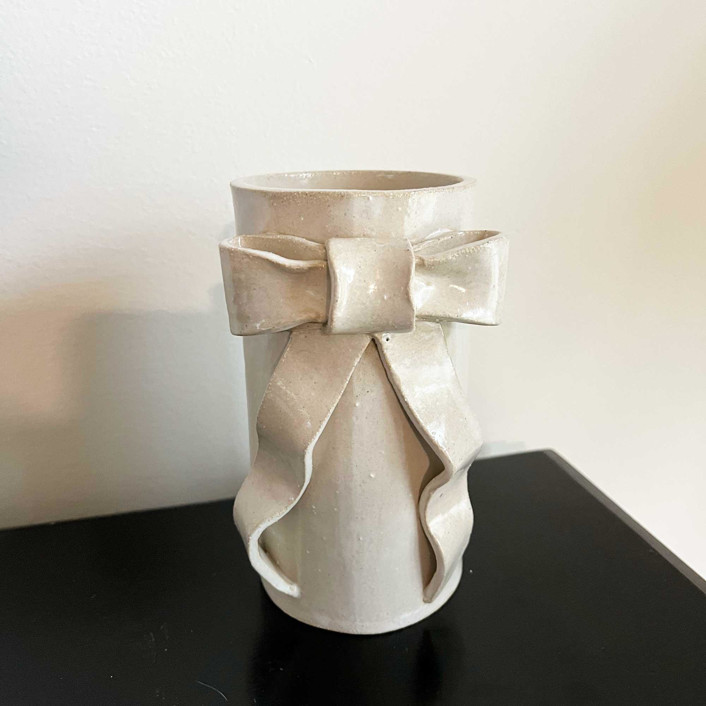 Ribbon Bow Vase by Sidney Field