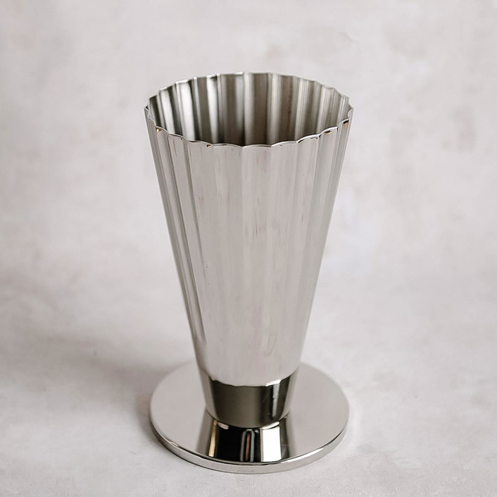 Fluted Sweetgrass Vase by Connected Goods