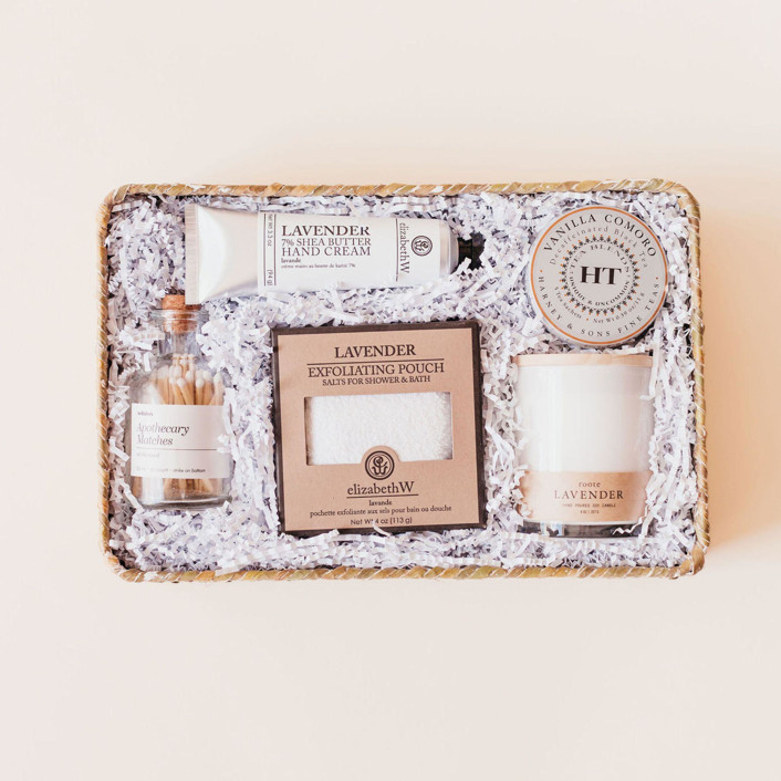 Relax + Retreat Gift Box by Lavender and Pine Gifting