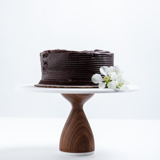 Stout Walnut Cake Stand 10” Top by Amy Stringer