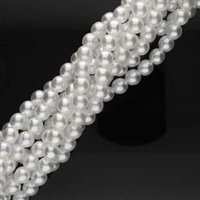 Pearl Shell Round 6mm : CP6-70400 - Bridal White - 25 Pearls