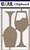 Wine glasses Chipboard Embellishments