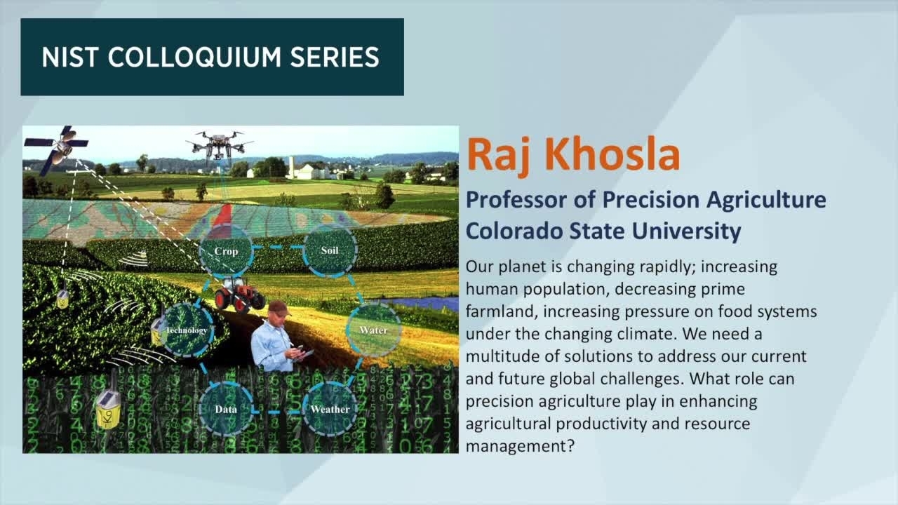 NIST Colloquium Series: Raj Khosla