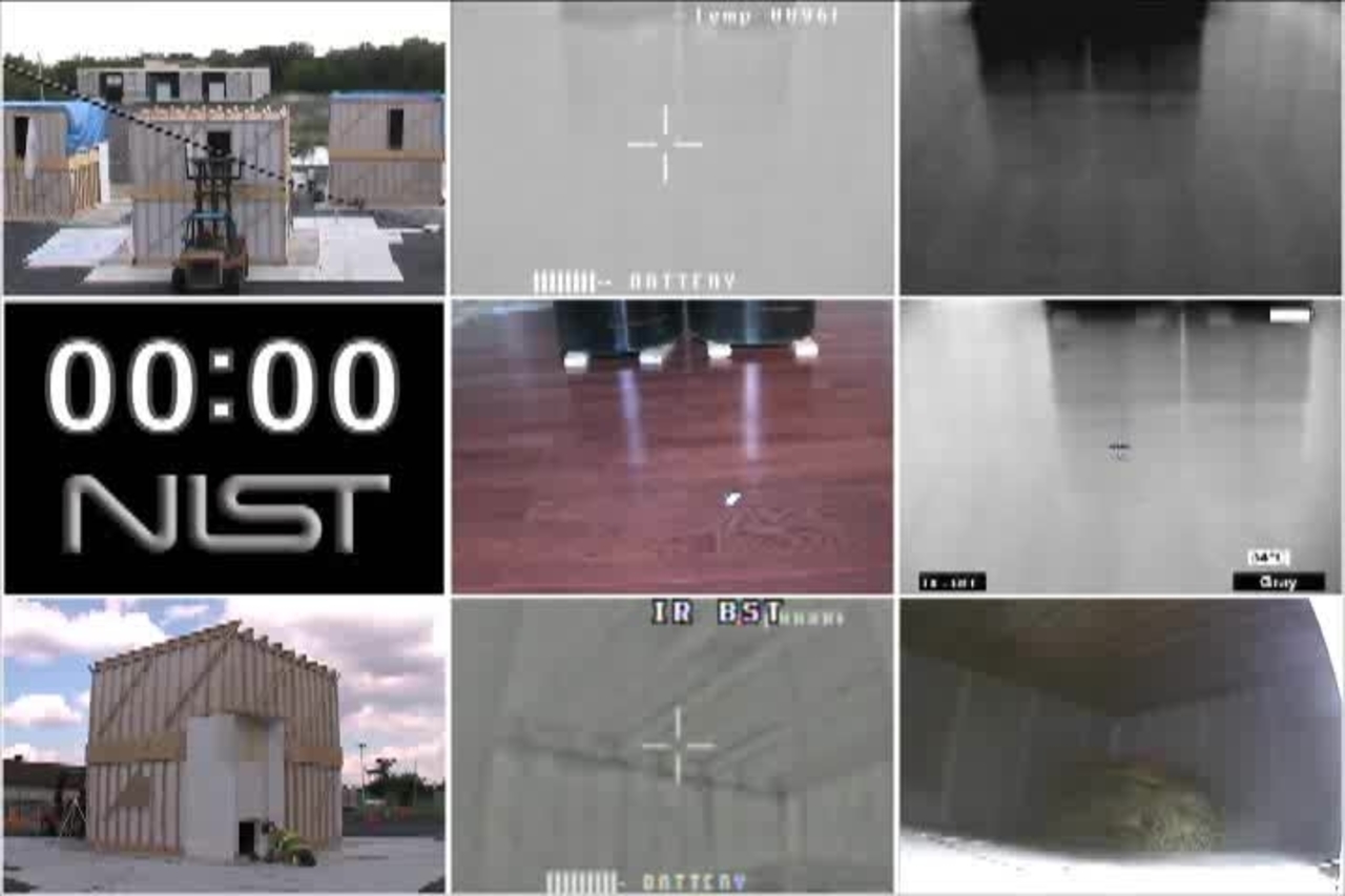 Test 1 - Examination of the Thermal Conditions of a Wood Floor Assembly above a Compartment Fire