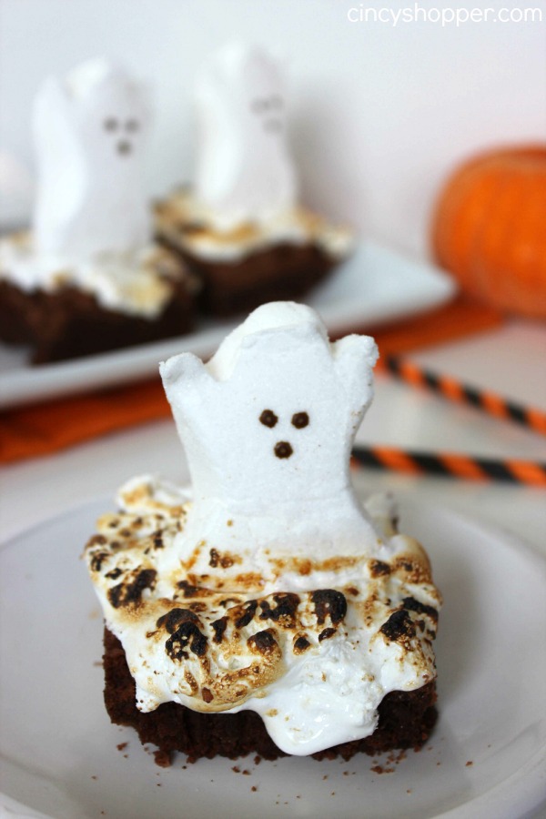 PEEPS Ghost Brownies Recipe 1