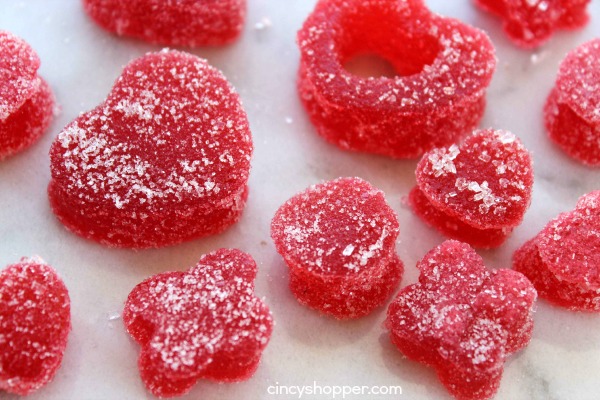 Homemade Gumdrops for Valentine's Day- A super easy and fun recipe that is great for just about any holiday.