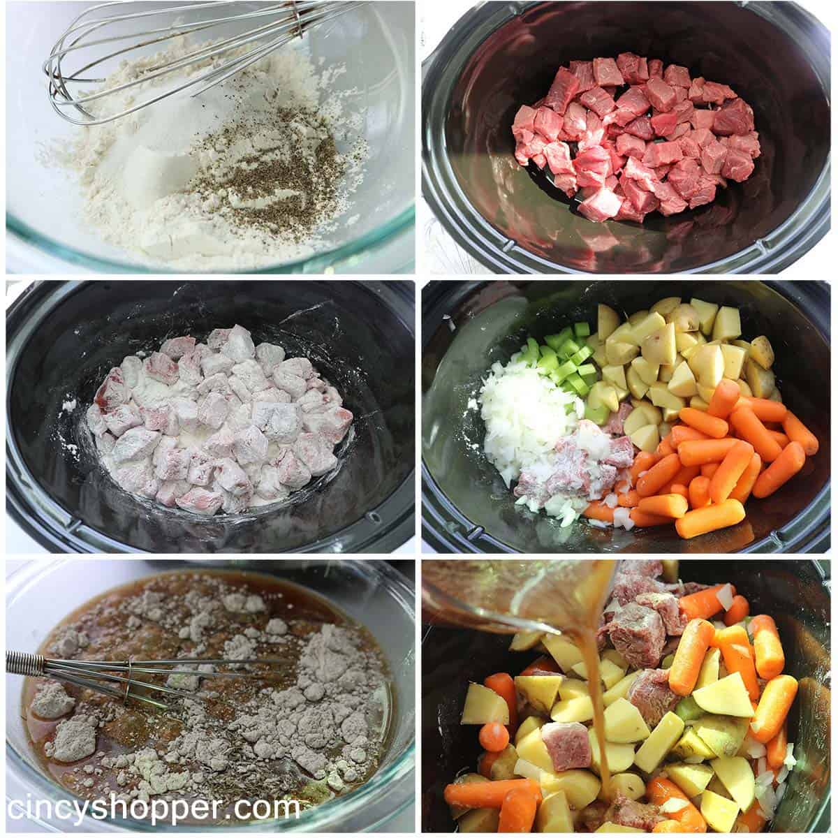 Steps to make stew with gravy