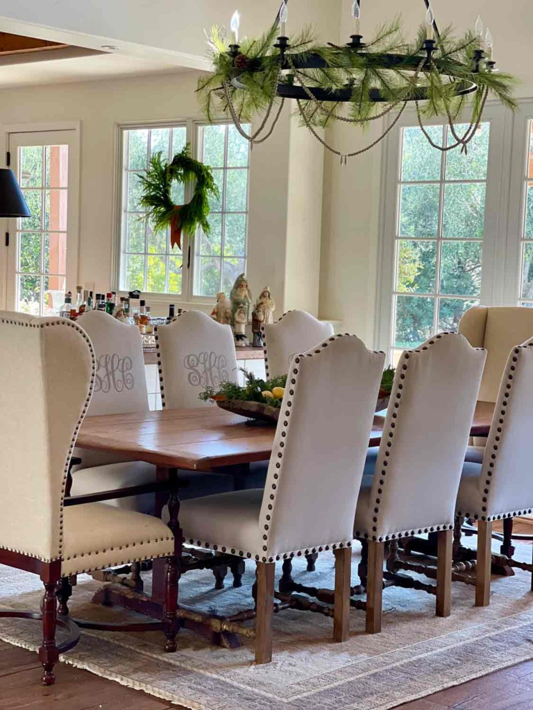 great room dining area christmas cindy hattersley