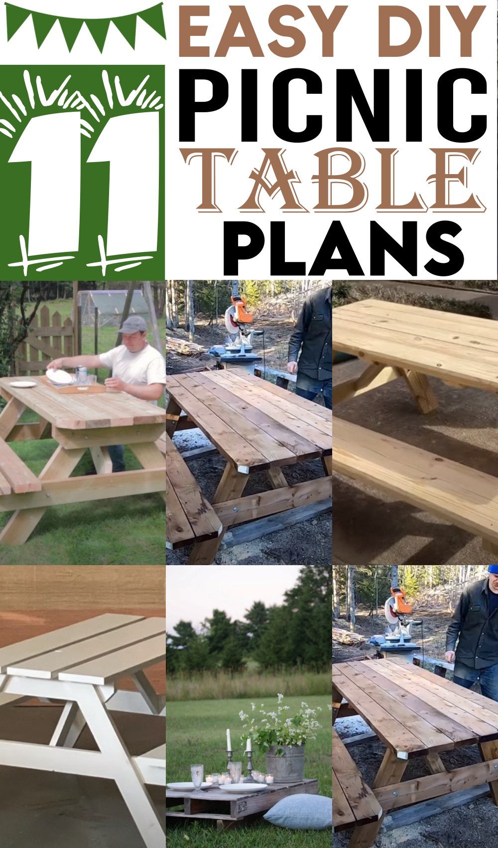 DIY Picnic Table Plans 1