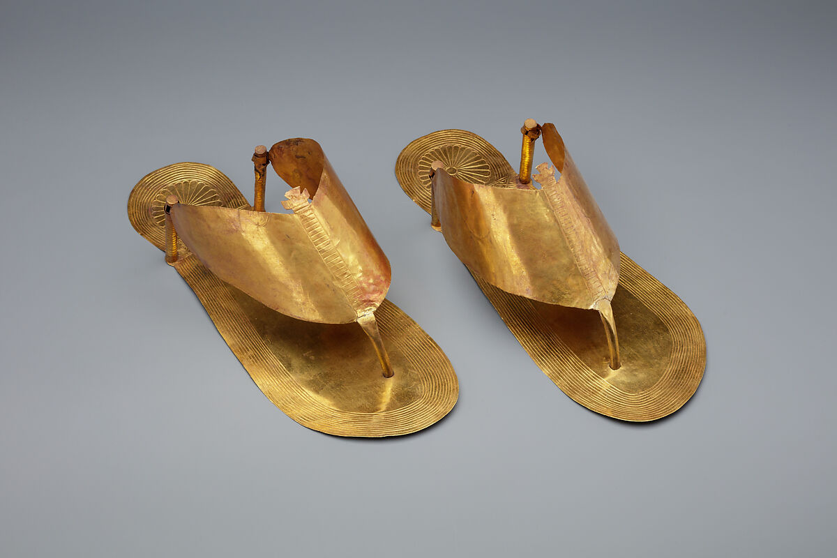 Sandals, Gold sheet