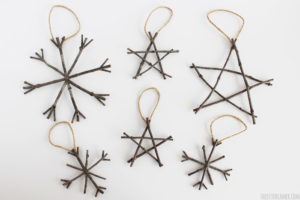 Rustic Twig Christmas Ornaments