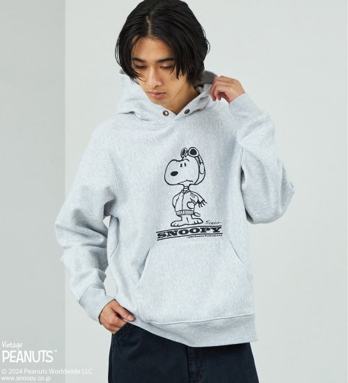 【WINTER SALE】【PEANUTS x ALPHA】スウェットパーカー 長袖 (SOMEDAY)