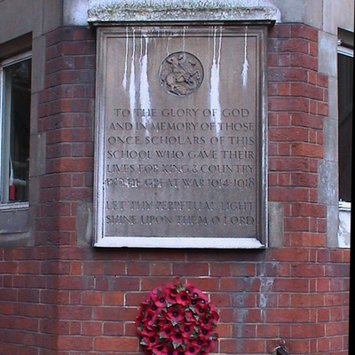 St George's School WW1 memorial