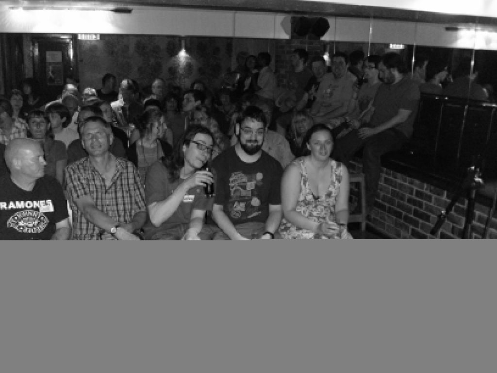 Matt, JTA and Ruth in the front row at a Peter Buckley Hill show.