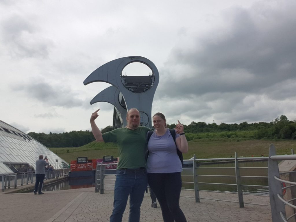 Dan and Ruth at the Falkirk Wheel