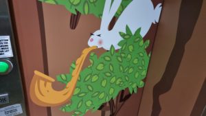 A rabbit... playing a saxophone?