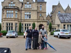 Dan, Ruth, JTA and the kids outside St. Elphin's Park Retirement Village.