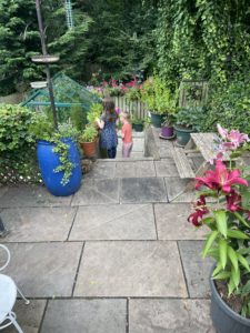 Children gardening.